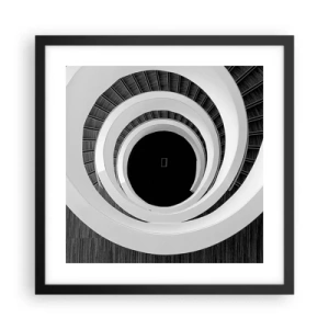 Poster în ramă neagră - Până la miez - 40x40 cm