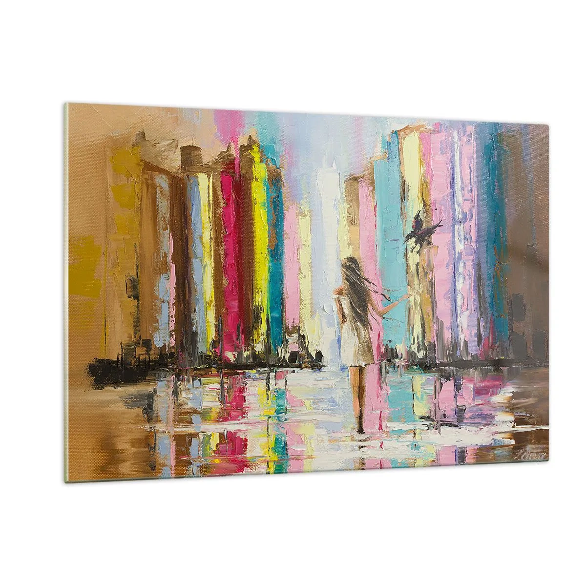 Tablou pe sticlă - Urmați-mă - 120x80 cm