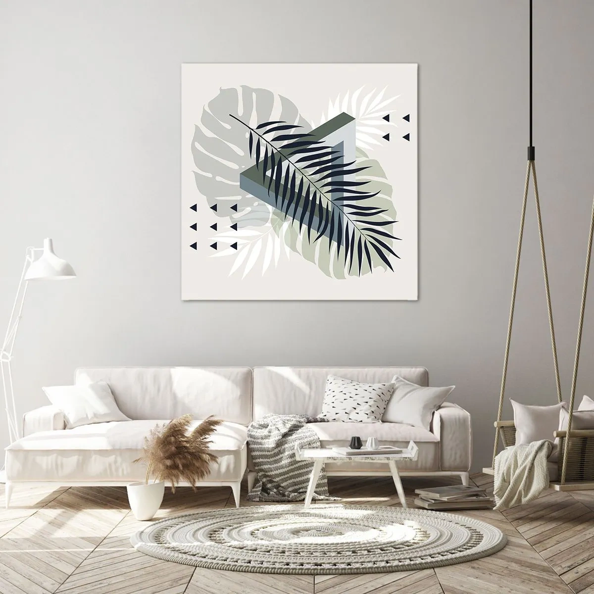 Tablou pe pânză - Natura și geometria - două ordine? - 50x50 cm