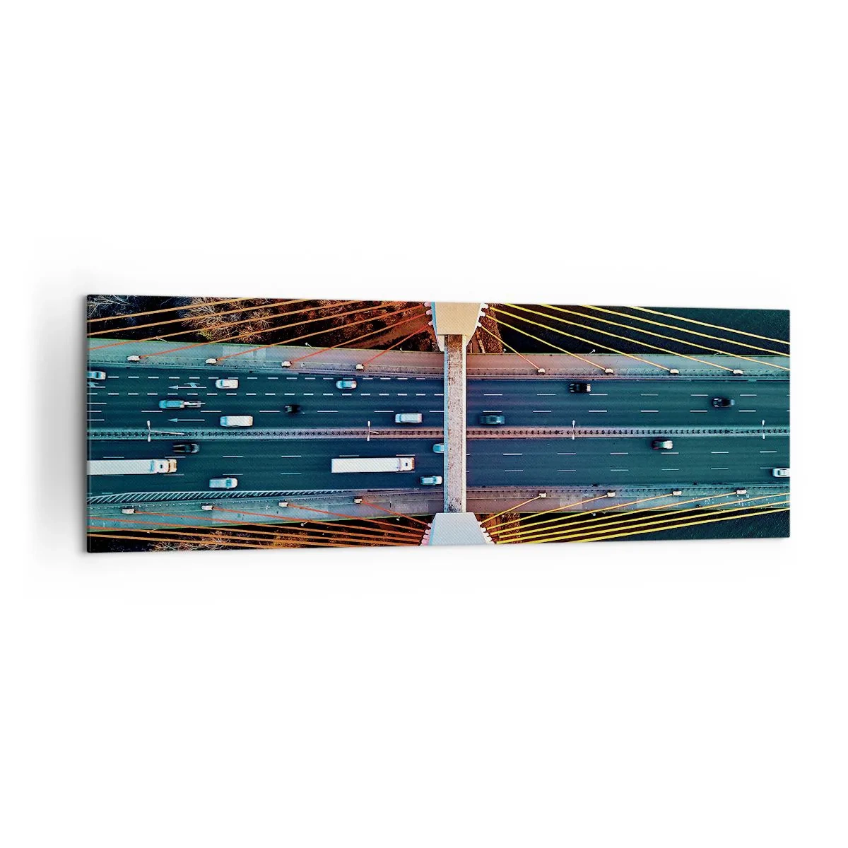 Tablou pe pânză - Din pădure spre apă - 160x50 cm