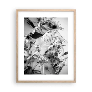 Poster în ramă de stejar deschis - Un altfel de buchet - 40x50 cm