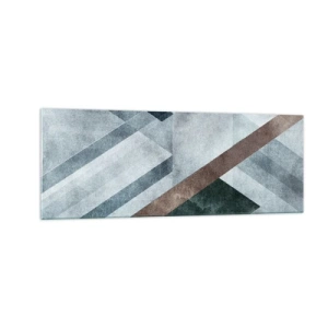 Tablou pe sticlă - Eleganța sofisticată a geometriei - 140x50 cm