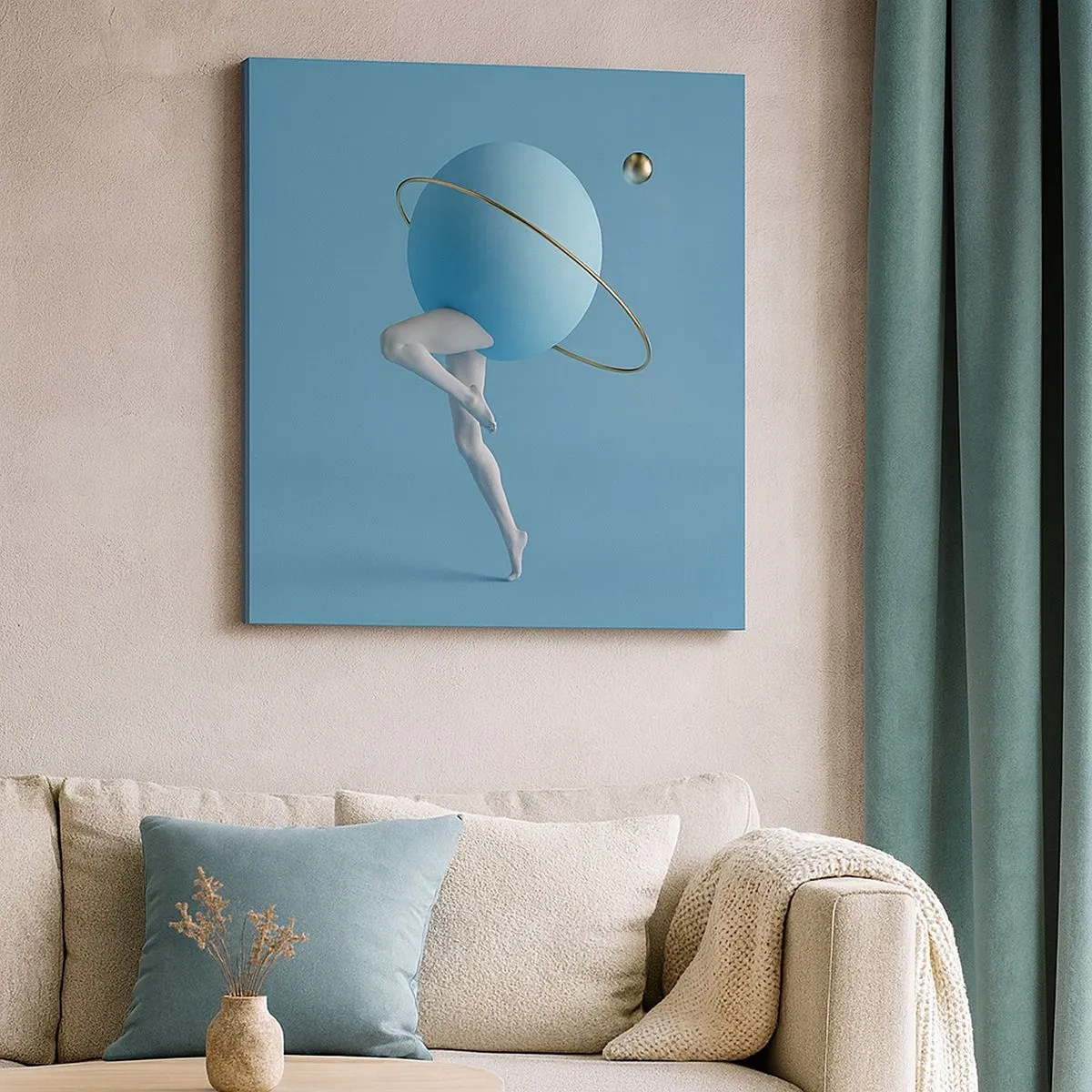 Tablou pe pânză - Și planetele o iau razna - 30x30 cm