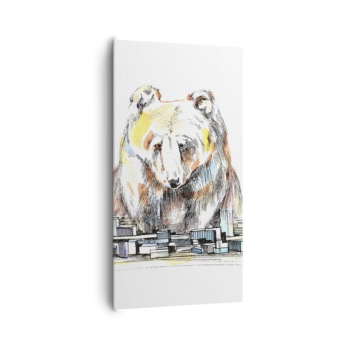 Tablou pe pânză - Cum poți trăi așa? - 65x120 cm