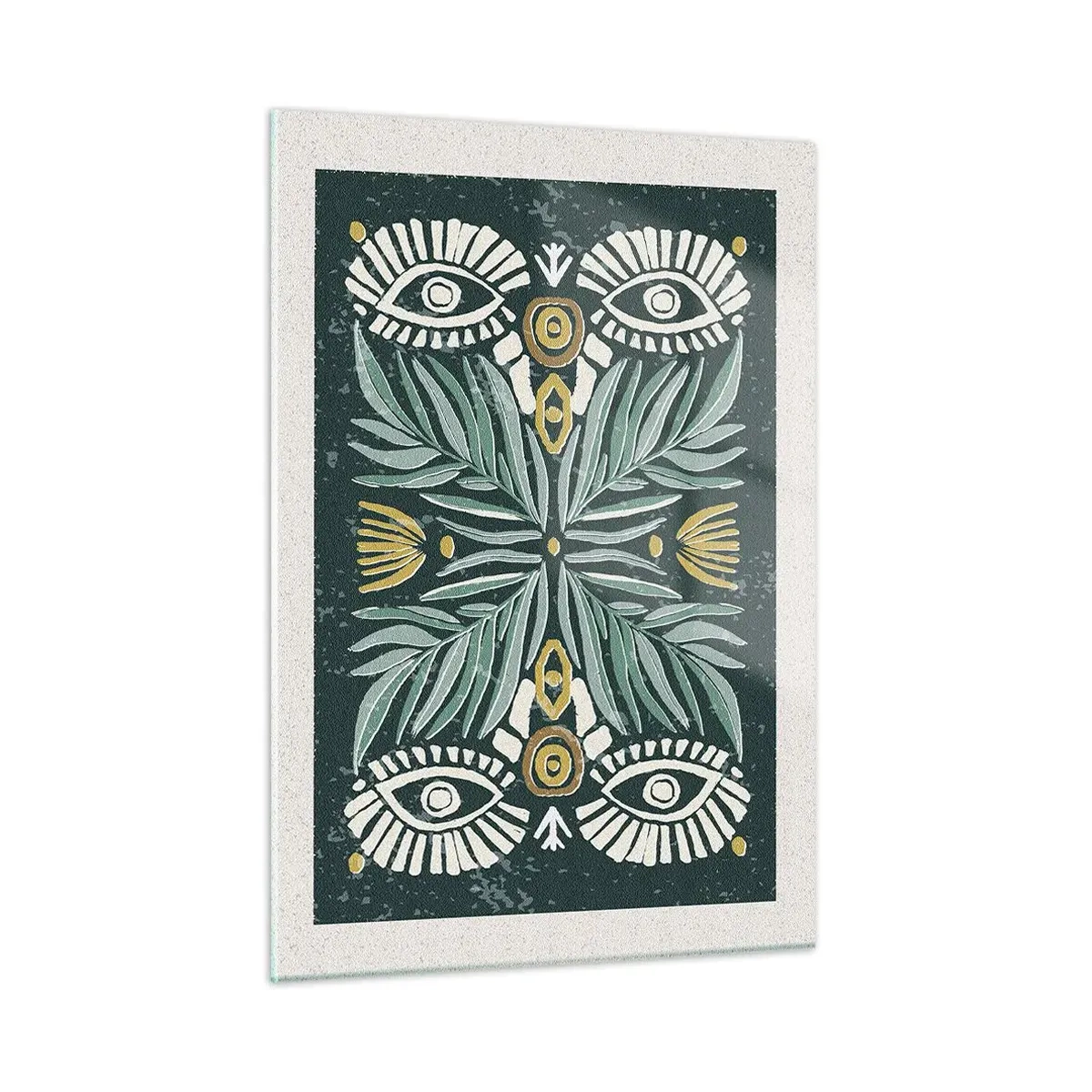 Tablou pe sticlă - Ca un decupaj folcloric - 50x70 cm