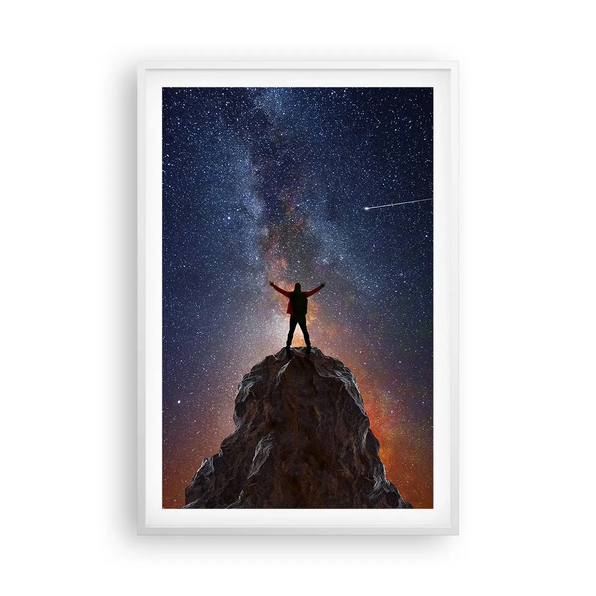 Poster în ramă albă - Puterea este cu mine! - 61x91 cm