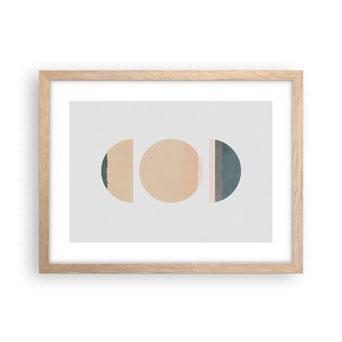 Poster în ramă de stejar deschis - Roată cu roată - 40x30 cm