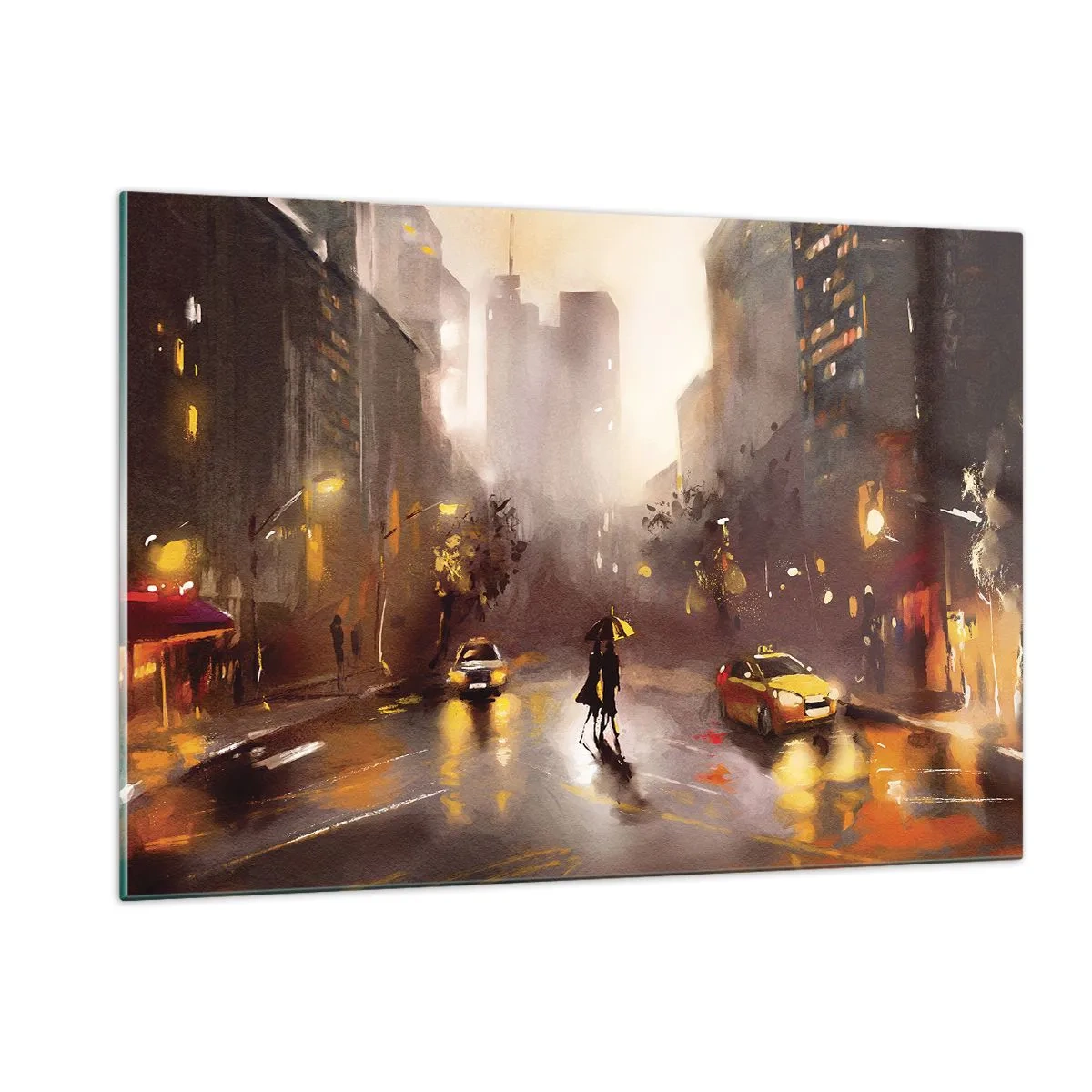 Tablou pe sticlă - În luminile New York-ului - 120x80 cm