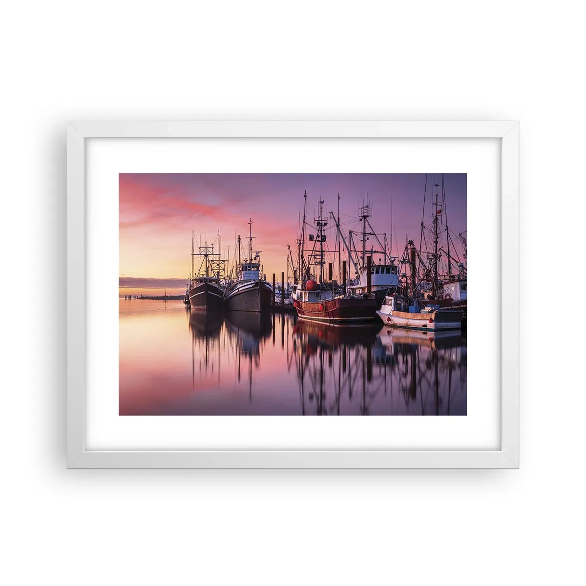 Poster în ramă albă - Înainte de o zi plină - 40x30 cm