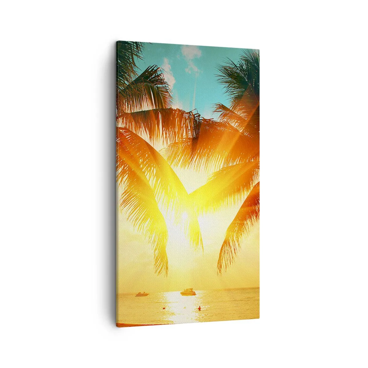 Tablou pe pânză - Cuplu exotic - 45x80 cm