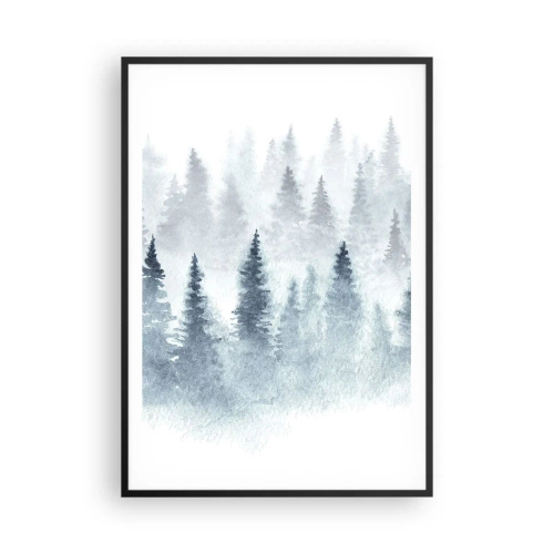 Poster în ramă neagră - Înfășurate în ceață - 70x100 cm