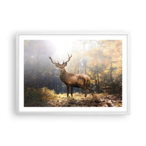 Poster în ramă albă - Măreție calmă - 70x50 cm