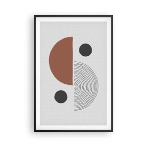 Poster în ramă neagră - Excelența roții - 61x91 cm