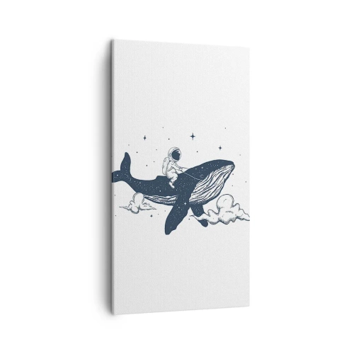 Tablou pe pânză - Aventura spațială - 45x80 cm