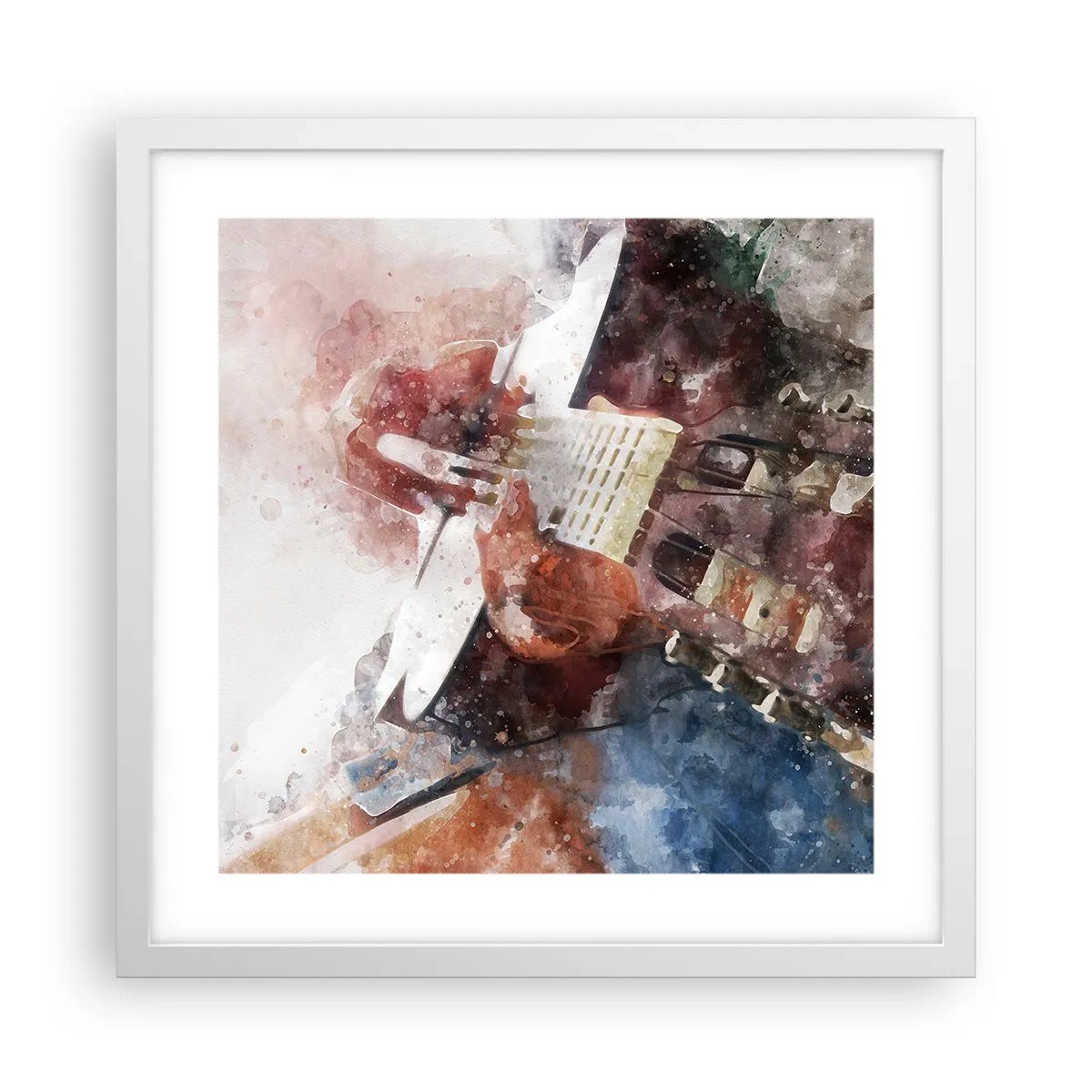 Poster în ramă albă - Și ce părere ai? - 40x40 cm