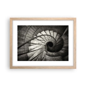 Poster în ramă de stejar deschis - În sus și în jos - 40x30 cm