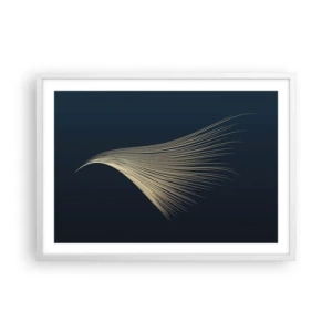 Poster în ramă albă - Ca părul unui înger - 70x50 cm