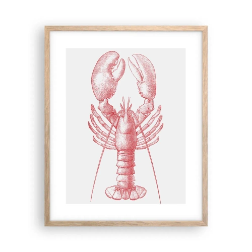 Poster în ramă de stejar deschis - Homar demn de Homer - 40x50 cm