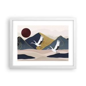 Poster în ramă albă - Și ziua a zburat din nou - 40x30 cm