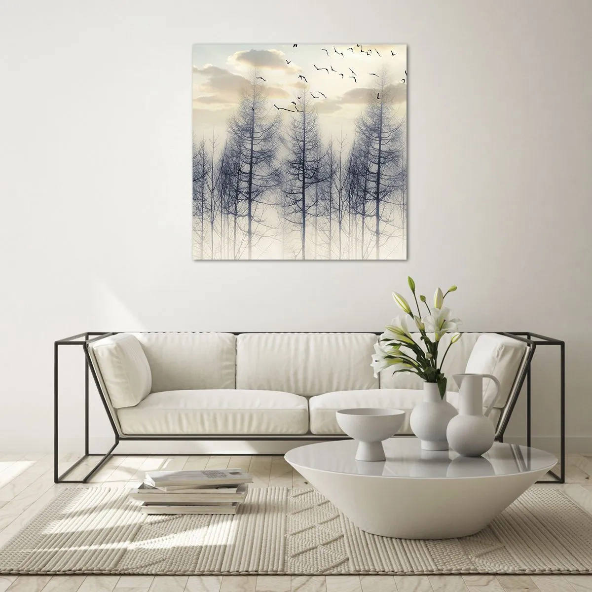 Tablou pe sticlă - Spiritele pădurii - 60x60 cm