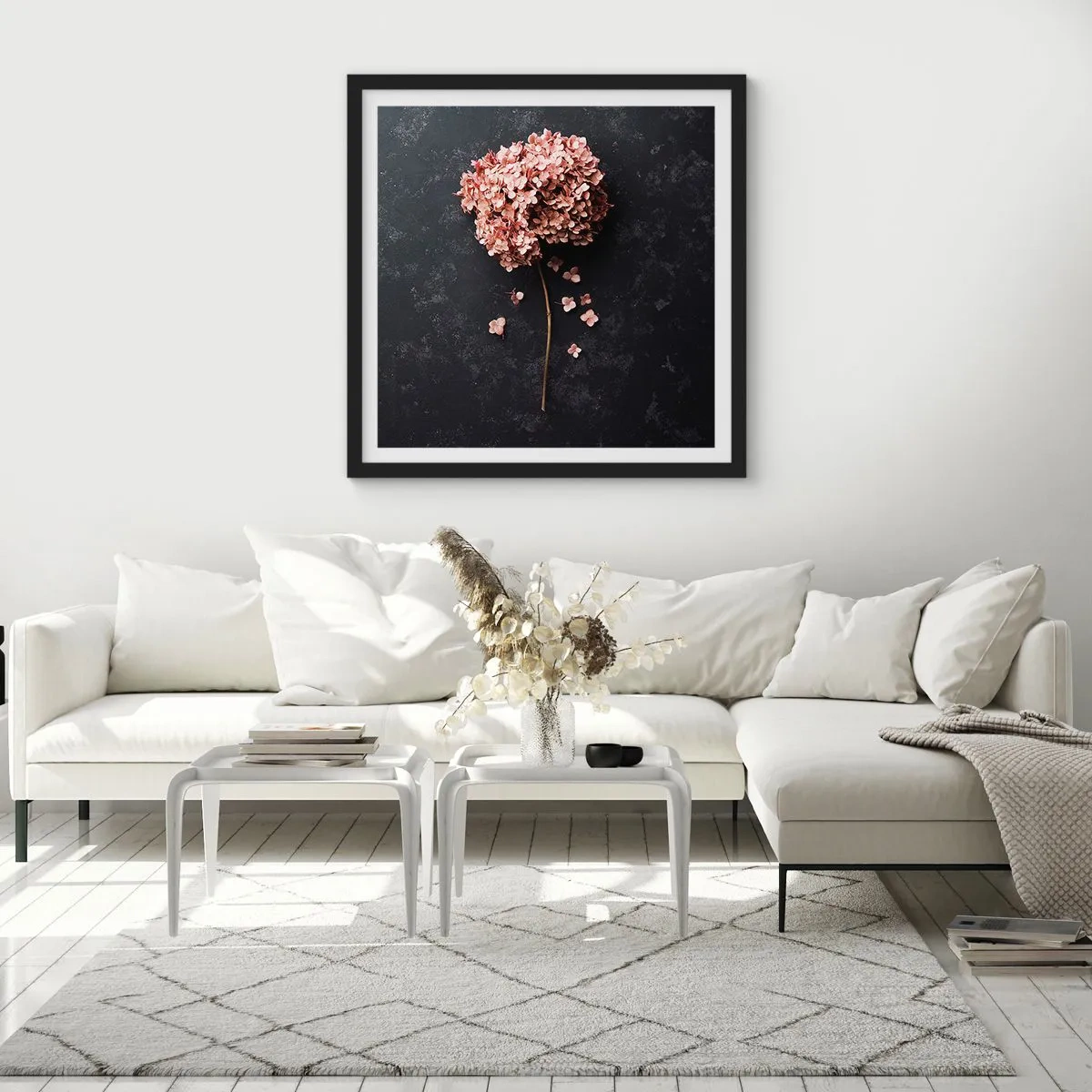 Poster în ramă neagră - Un semn cu adevărat romantic - 30x30 cm