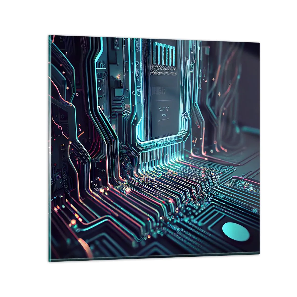 Tablou pe sticlă - Iată la ce mă gândesc... - 40x40 cm