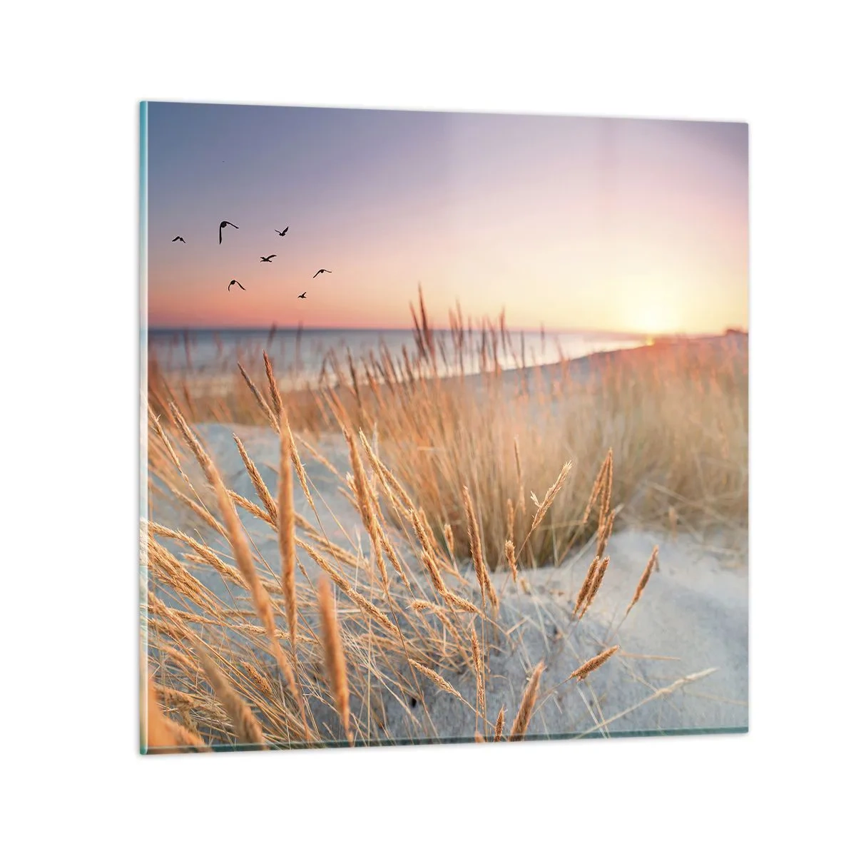 Tablou pe sticlă - Cântec de leagăn baltic - 50x50 cm