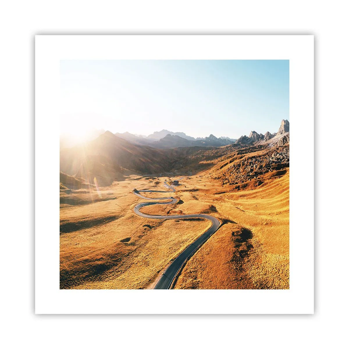 Poster - Într-o vale de aur - 40x40 cm