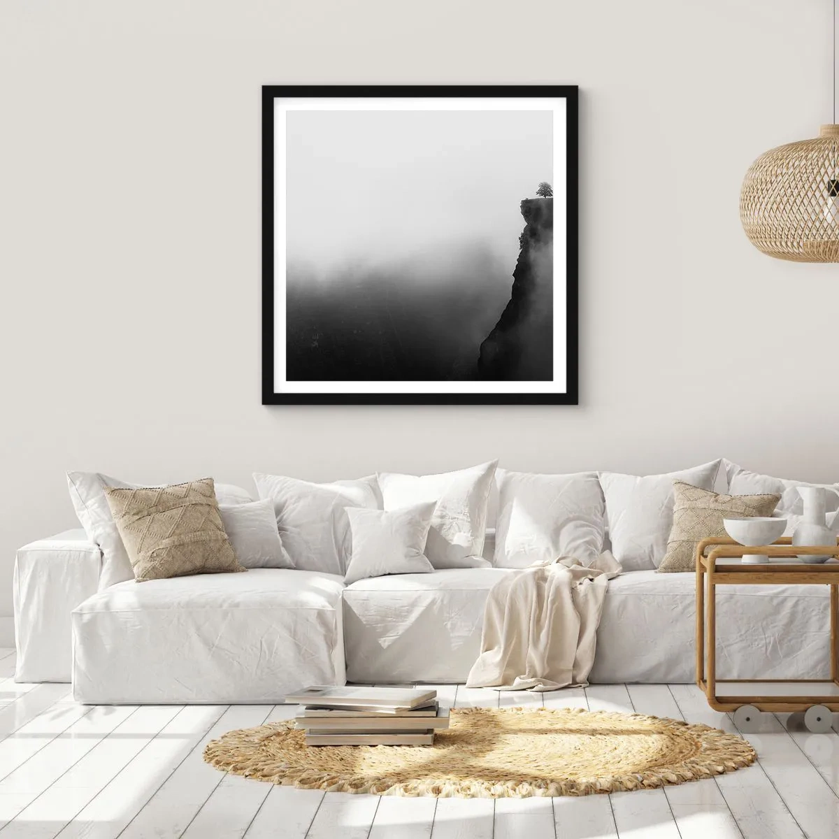 Poster în ramă neagră - La capătul lumii - 30x30 cm