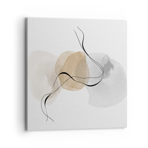 Tablou pe pânză - Mărgele de aer - 70x70 cm