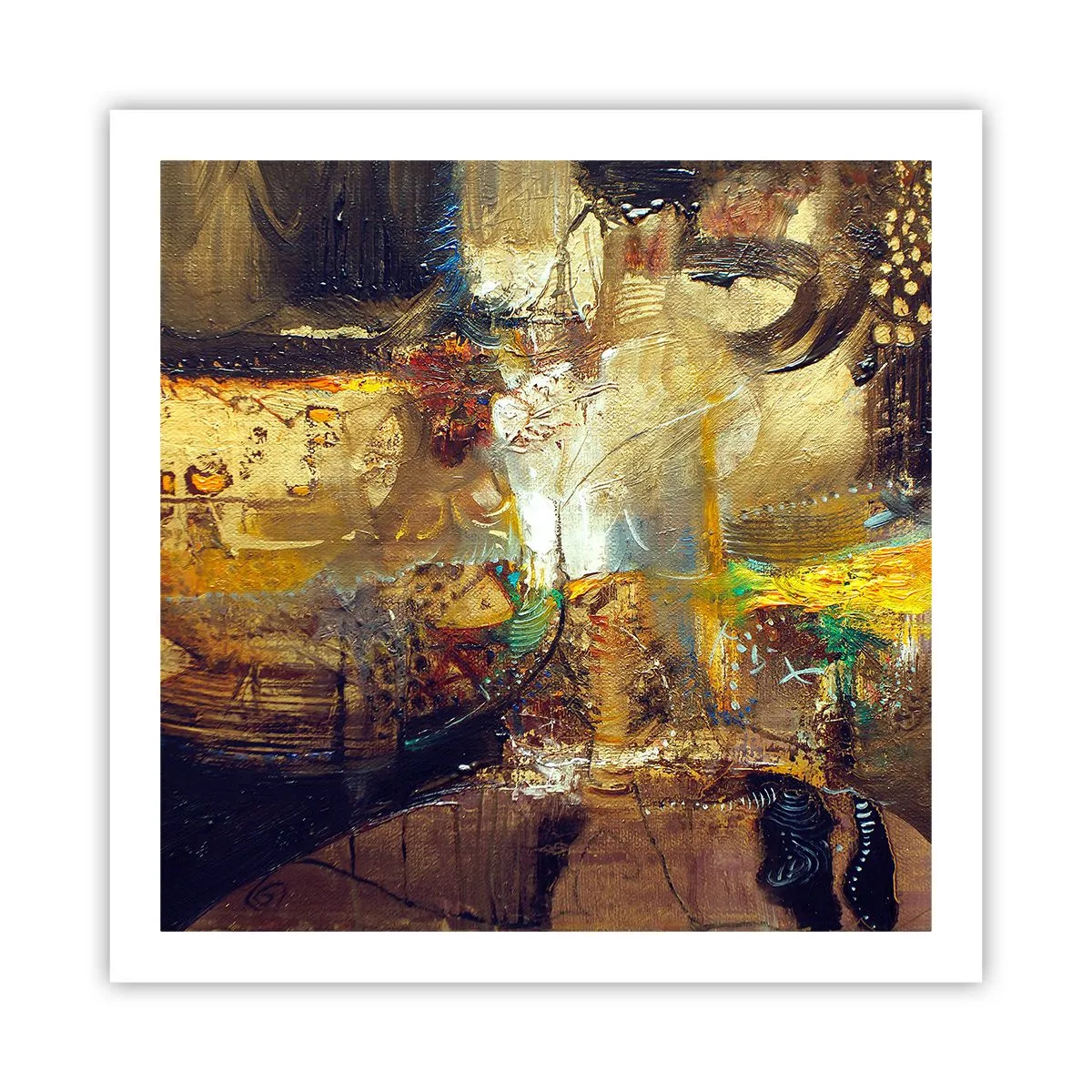 Poster - Rece, călduț, fierbinte - 60x60 cm