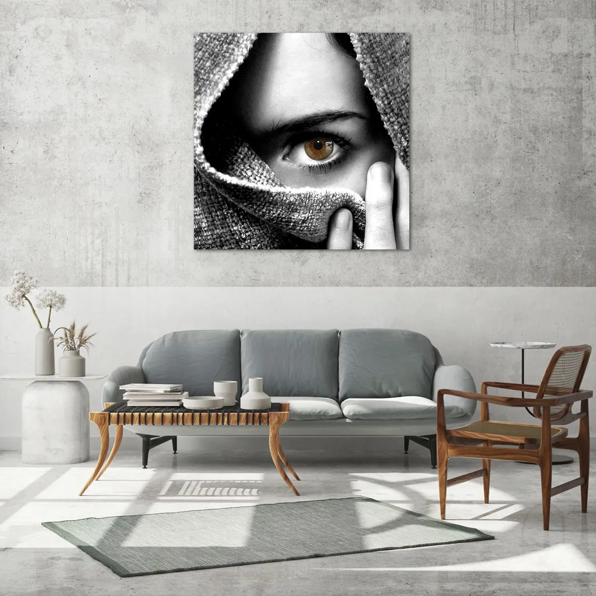 Tablou pe sticlă - Află secretul - 60x60 cm