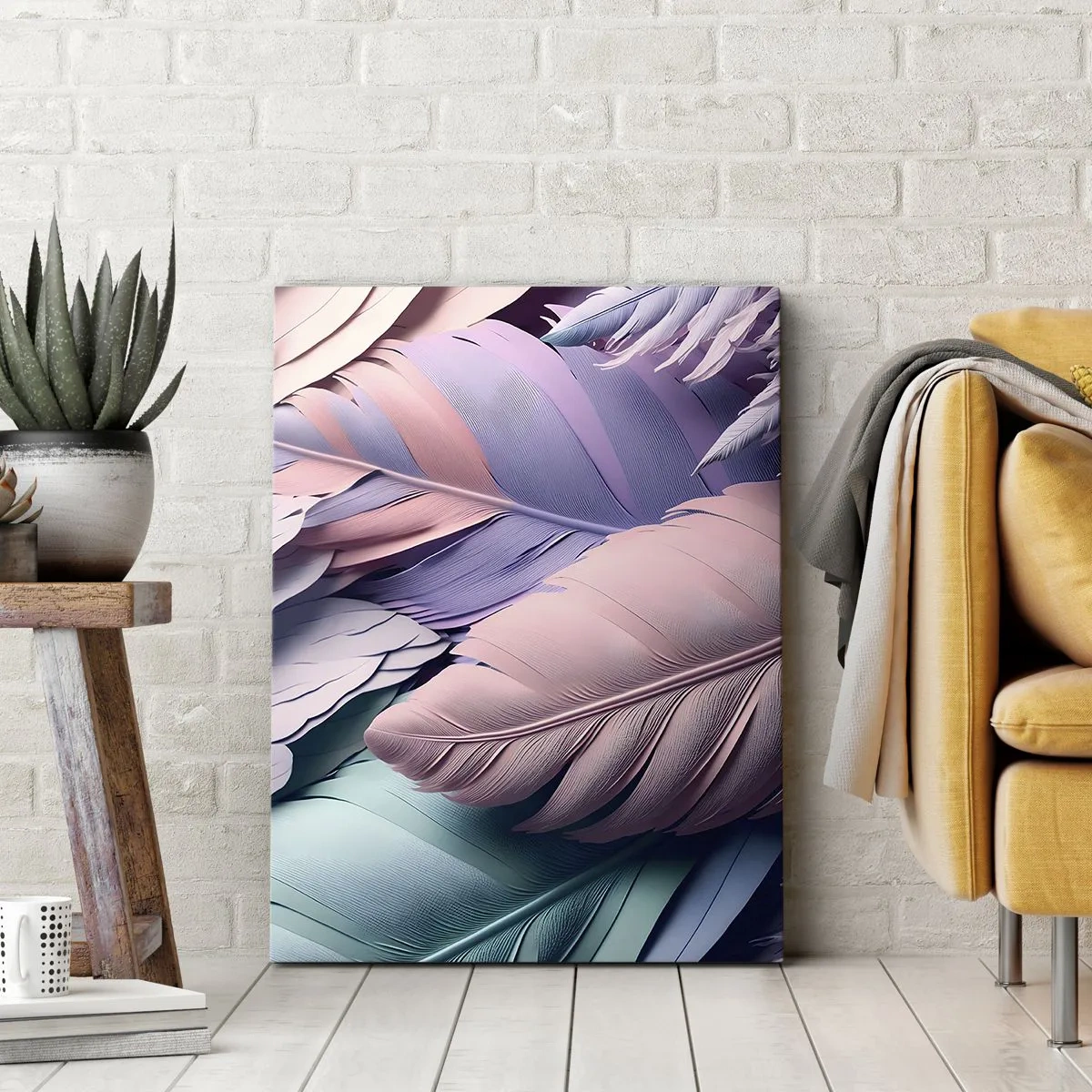 Tablou pe pânză - Eleganța păsărilor - 45x80 cm