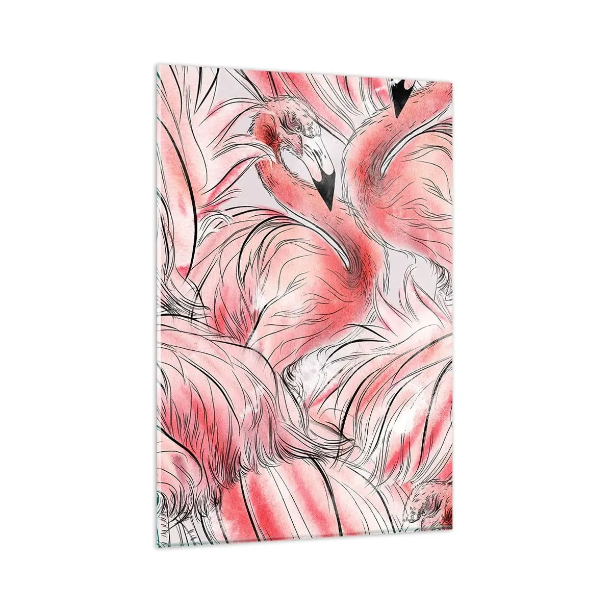 Tablou pe sticlă - Corpul de balet al păsărilor - 80x120 cm