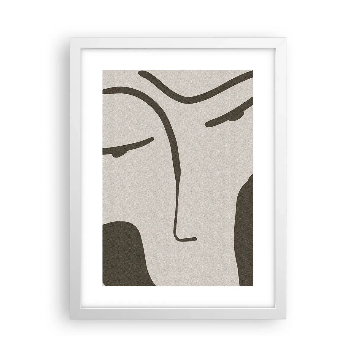 Poster în ramă albă - Ca într-un tablou de Modigliani - 30x40 cm