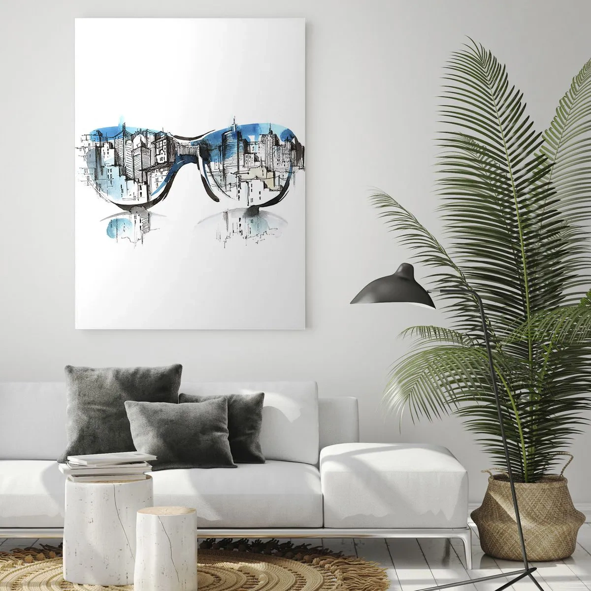 Tablou pe sticlă - Eleganța unui mare oraș - 50x70 cm