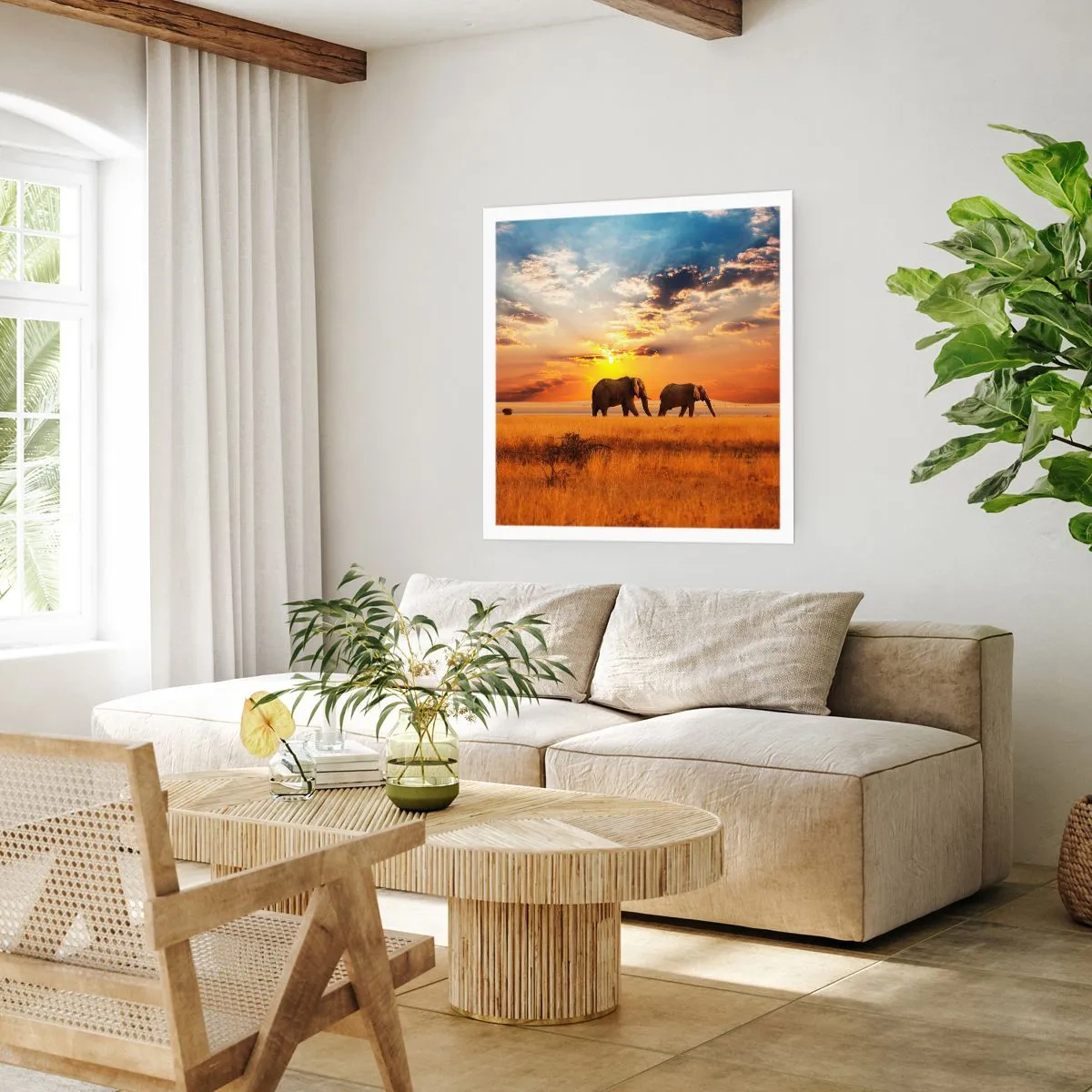 Poster - Plimbare în familie - 50x50 cm