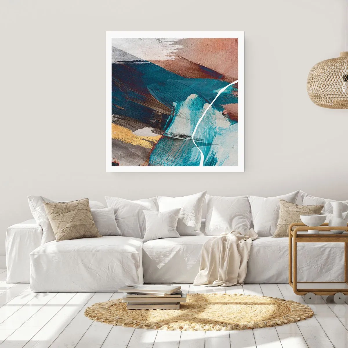 Poster - Cu fler și energie - 60x60 cm