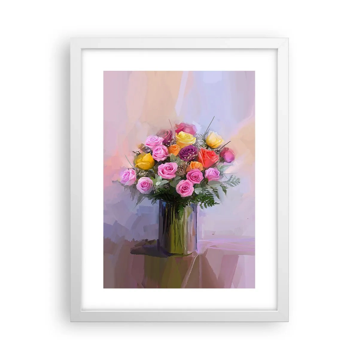 Poster în ramă albă - Frumusețe reținută - 30x40 cm