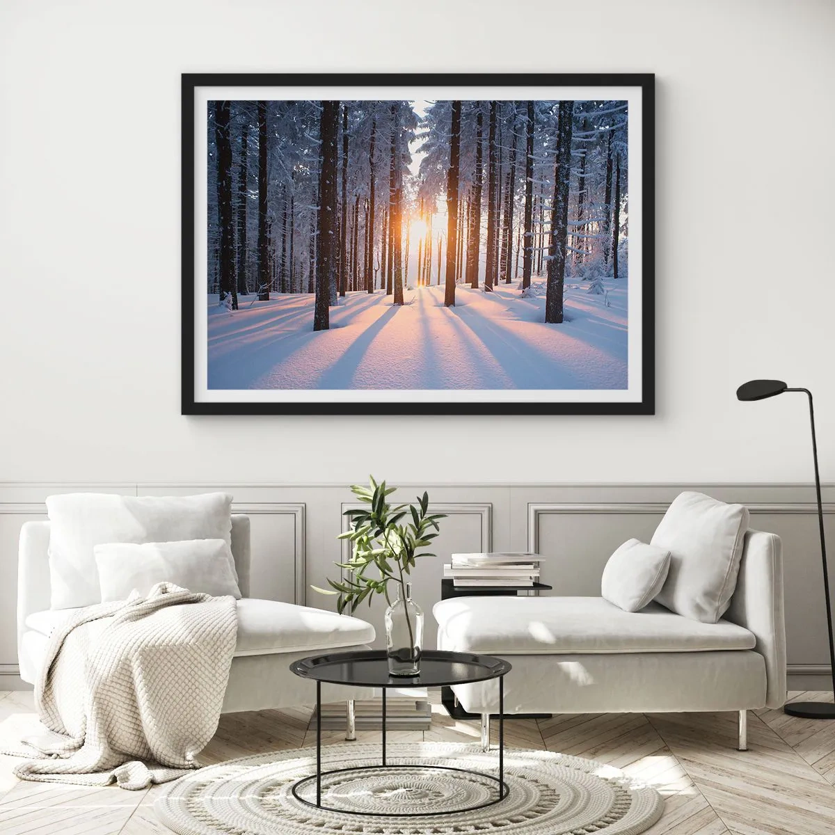 Poster în ramă neagră - În mod clar în alb și negru - 70x50 cm