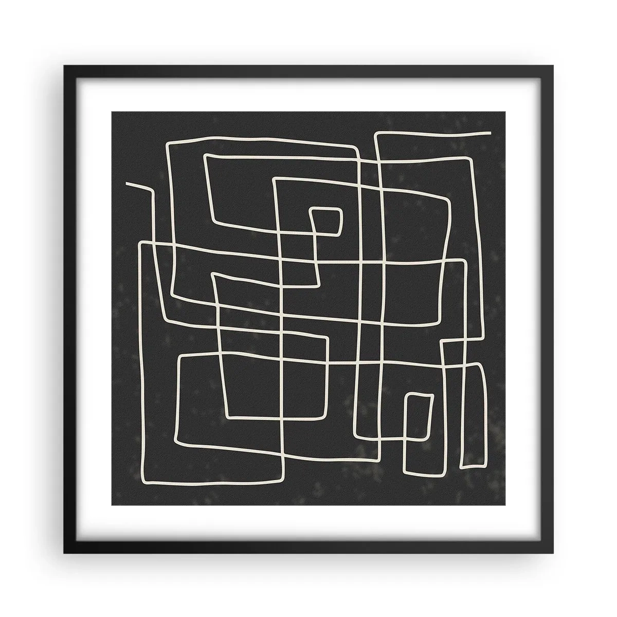 Poster în ramă neagră - Nu atât de simplu - 50x50 cm