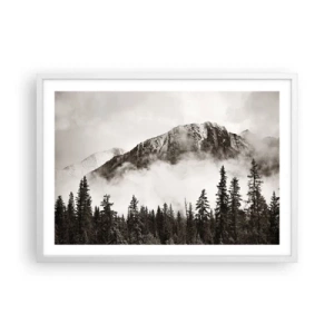 Poster în ramă albă - Stăpânul de granit - 70x50 cm