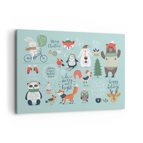 Tablou pe pânză - Să nu se termine niciodată Crăciunul! - 100x70 cm