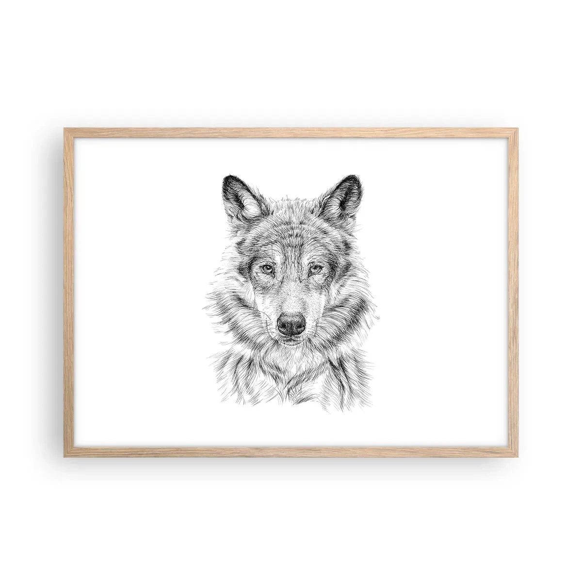 Poster în ramă de stejar deschis - Un lider înnăscut - 70x50 cm