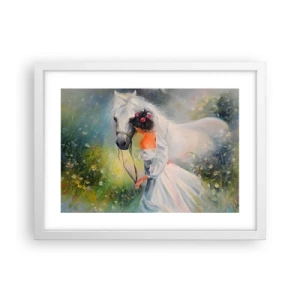 Poster în ramă albă - Ca dintr-un vis frumos - 40x30 cm