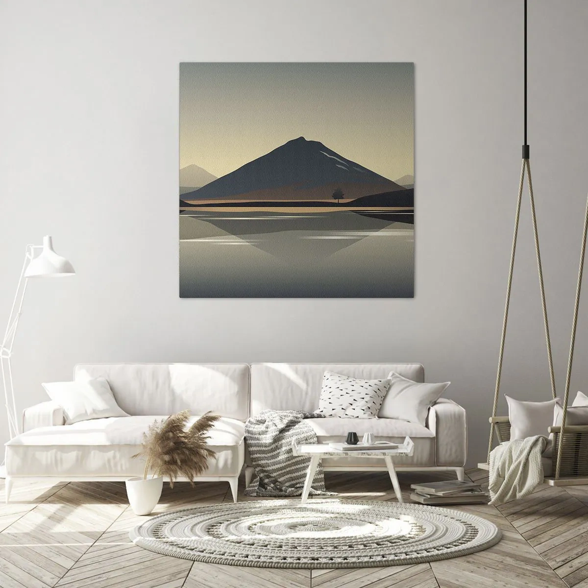 Tablou pe pânză - În oglindă - 40x40 cm