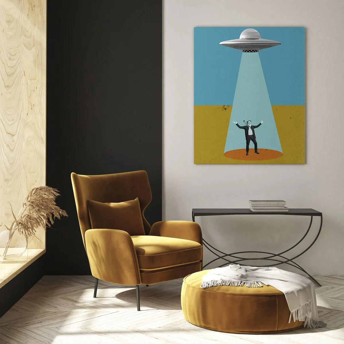 Tablou pe sticlă - Întâlnire de gradul III - 50x70 cm