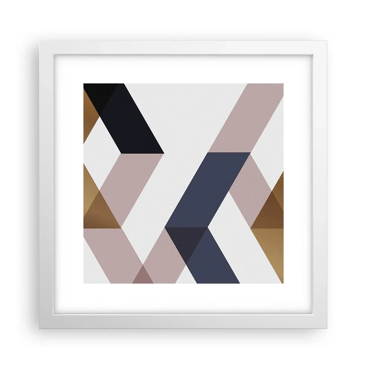 Poster în ramă albă - Planuri și unghiuri - 30x30 cm