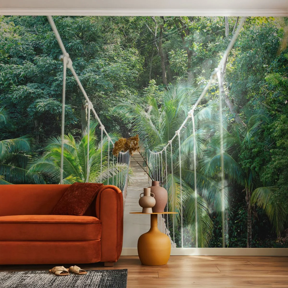 Tapet Premium Sand - Welcome to the jungle! - Peisaj, Junglă, Honduras - 350x256 cm