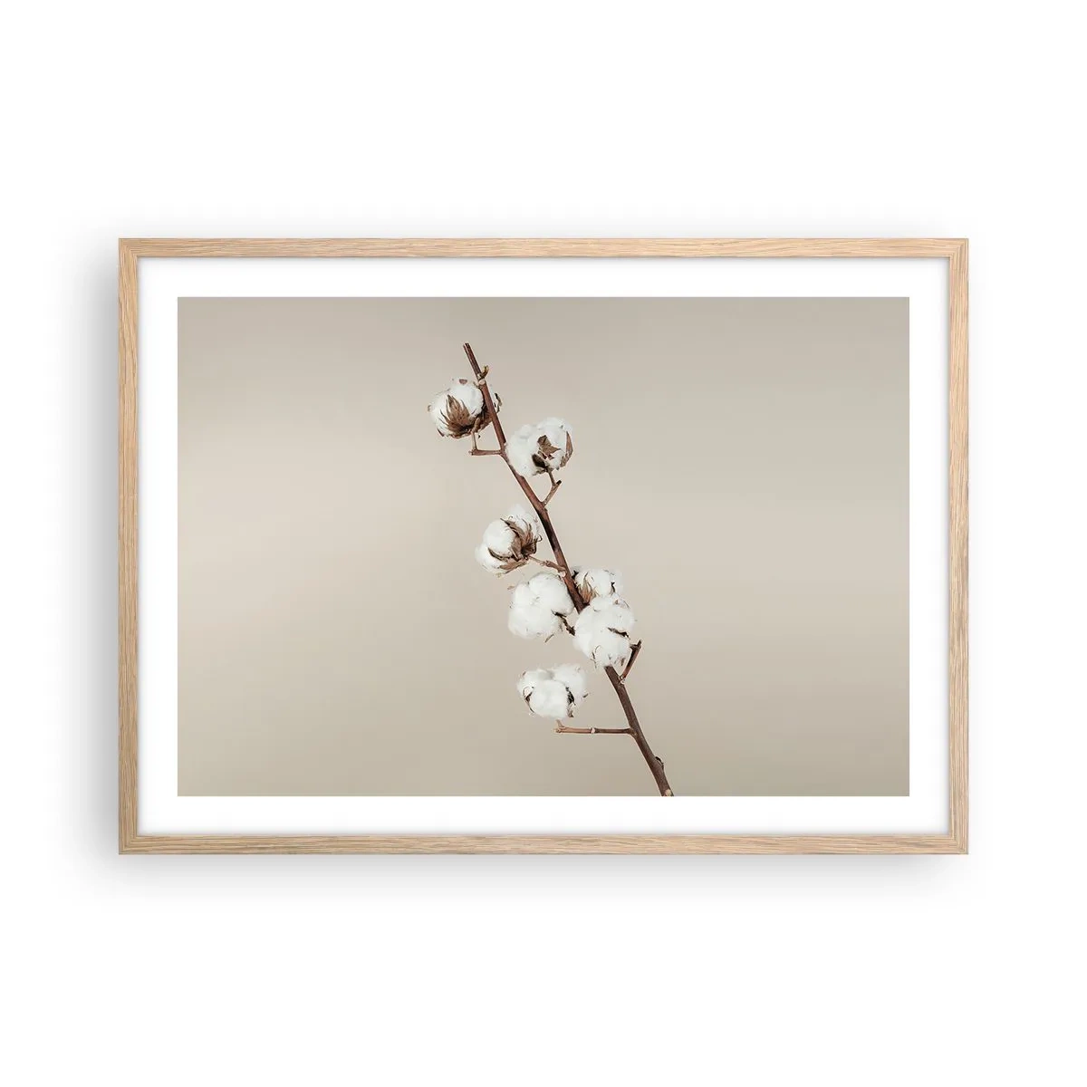 Poster în ramă de stejar deschis - La sursa moliciunii - 70x50 cm